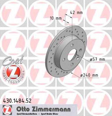 Тормозной диск ZIMMERMANN 430148452