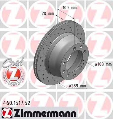 Тормозной диск ZIMMERMANN 460.1517.52