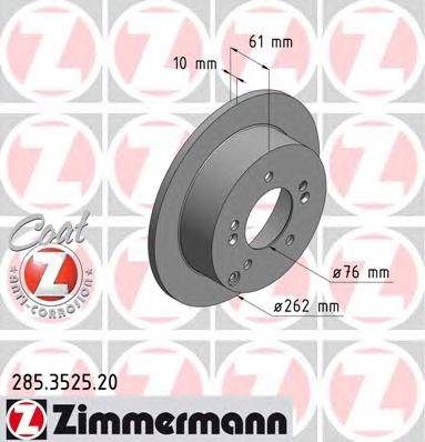 Тормозной диск ZIMMERMANN 285352520