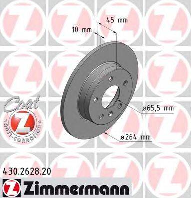 Тормозной диск ZIMMERMANN 430262820