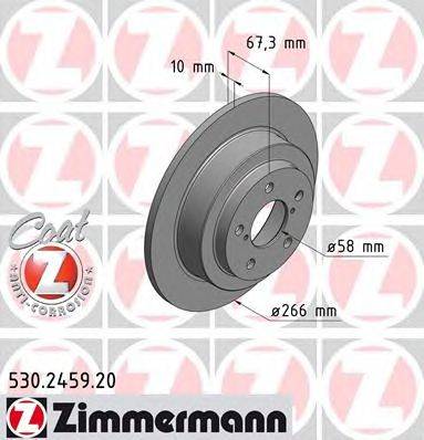 Тормозной диск ZIMMERMANN 530245920