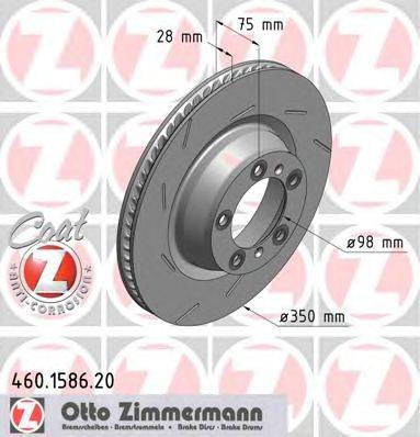 Тормозной диск ZIMMERMANN 460158620