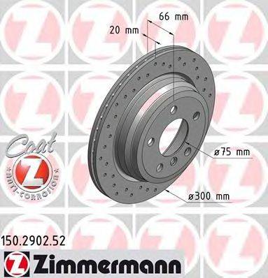 Тормозной диск ZIMMERMANN 150290252