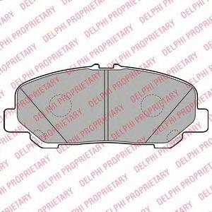 Комплект тормозных колодок, дисковый тормоз DELPHI LP2119