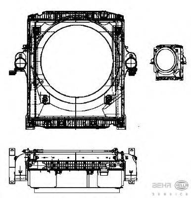 модуль охлаждения BEHR HELLA SERVICE A5153