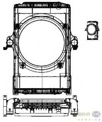 модуль охлаждения HELLA 8MK 376 722-201