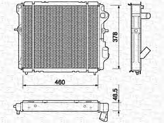 Радиатор, охлаждение двигателя AKS DASIS 180610