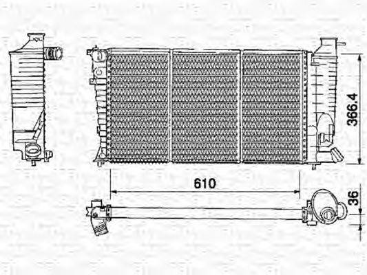 Радиатор, охлаждение двигателя AKS DASIS 60730