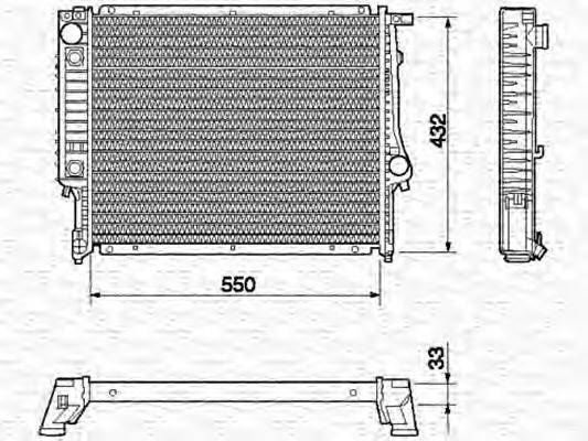 Радиатор, охлаждение двигателя AKS DASIS 51160