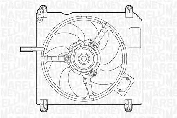 Вентилятор, охлаждение двигателя MAGNETI MARELLI 069422005010