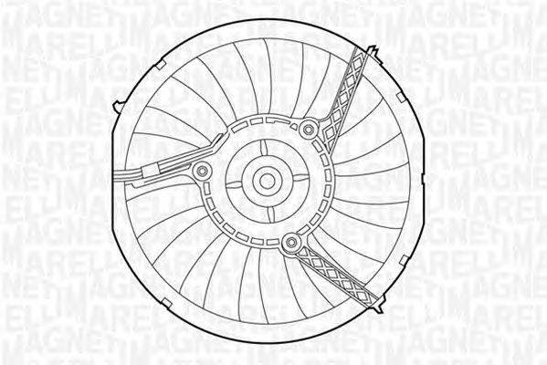 Вентилятор, охлаждение двигателя MAGNETI MARELLI 069422265010