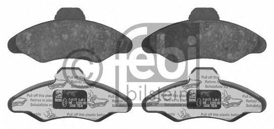 Комплект тормозных колодок, дисковый тормоз FEBI BILSTEIN 0252117118