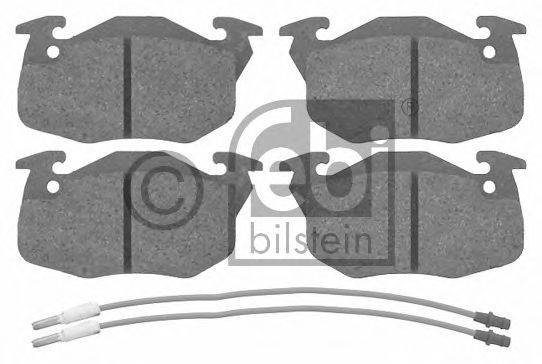 Комплект тормозных колодок, дисковый тормоз FEBI BILSTEIN 16192