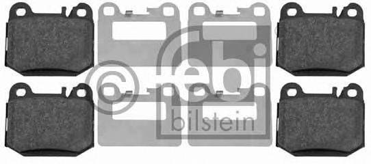 Комплект тормозных колодок, дисковый тормоз FEBI BILSTEIN 16437
