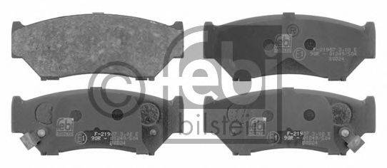 Комплект тормозных колодок, дисковый тормоз FEBI BILSTEIN 0252190715W