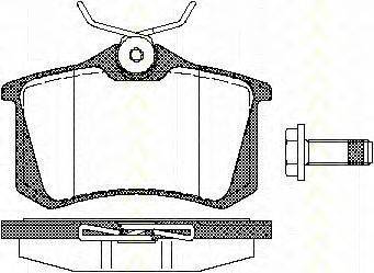 Комплект тормозных колодок, дисковый тормоз TRISCAN 226305