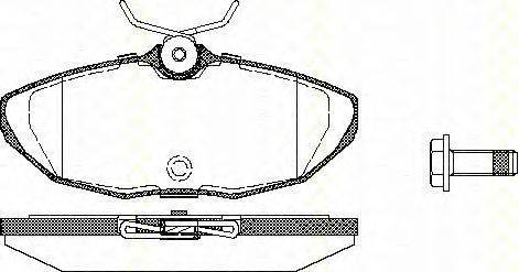 Комплект тормозных колодок, дисковый тормоз TRISCAN 23424