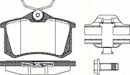 Комплект тормозных колодок, дисковый тормоз TRISCAN FDB1491