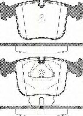 Комплект тормозных колодок, дисковый тормоз TRISCAN 8110 11012