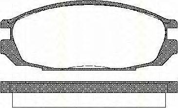 Комплект тормозных колодок, дисковый тормоз TRISCAN 8110 14010
