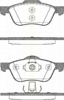 Комплект тормозных колодок, дисковый тормоз TRISCAN 8110 14019