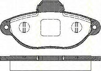 Комплект тормозных колодок, дисковый тормоз TRISCAN 21436
