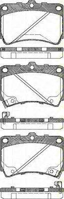 Комплект тормозных колодок, дисковый тормоз TRISCAN 8110 18010
