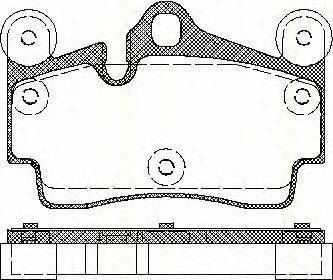 Комплект тормозных колодок, дисковый тормоз TRISCAN FDB1627