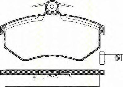 Комплект тормозных колодок, дисковый тормоз TRISCAN 20669