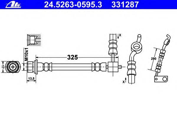 Тормозной шланг ATE 24.5263-0595.3