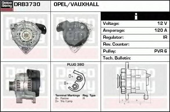 Генератор DELCO REMY DRB3730