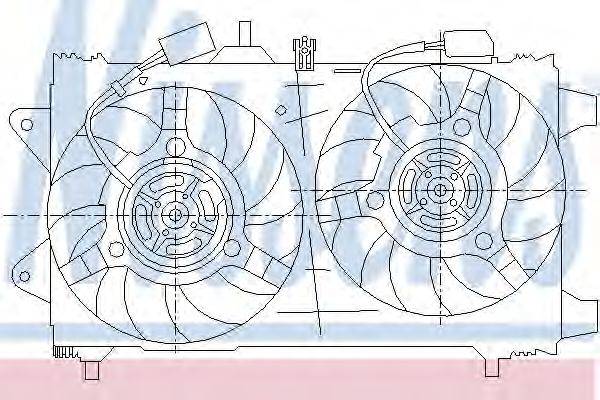 Вентилятор, охлаждение двигателя NISSENS 85161