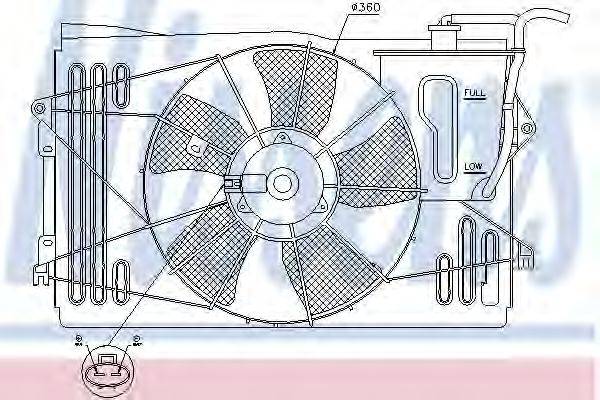 Вентилятор, охлаждение двигателя AKS DASIS 3280071