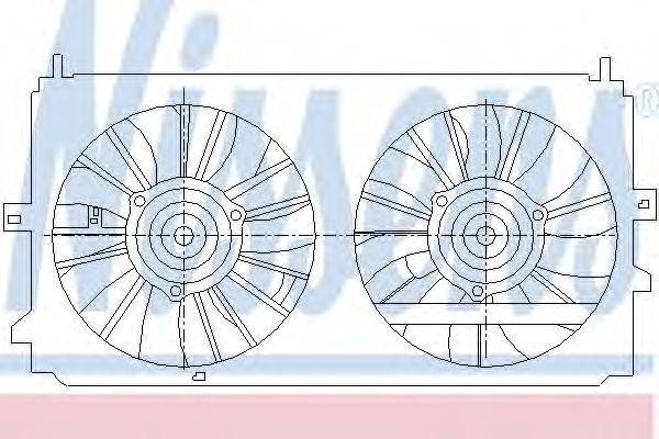 Вентилятор, охлаждение двигателя NISSENS 85400