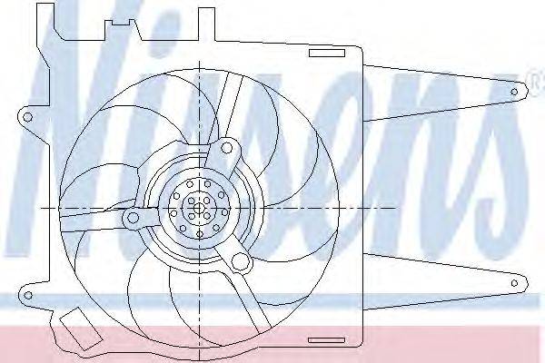Вентилятор, охлаждение двигателя NISSENS 85432