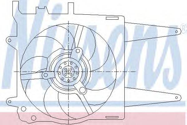 Вентилятор, охлаждение двигателя NISSENS 85433