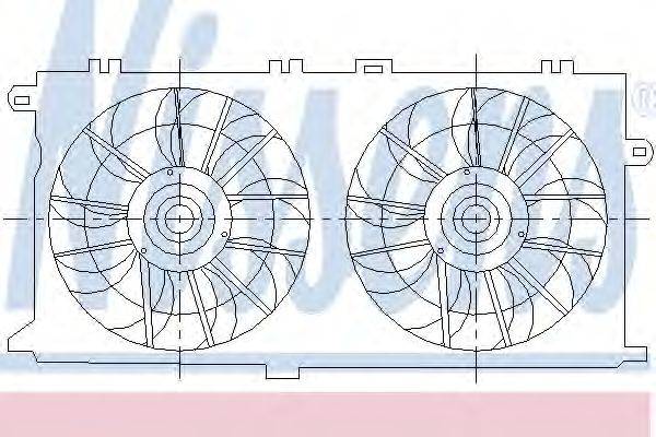 Вентилятор, охлаждение двигателя NISSENS 85465