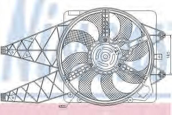 Вентилятор, охлаждение двигателя NISSENS 85567