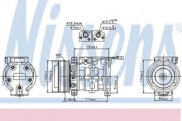 Компрессор, кондиционер NISSENS 89099