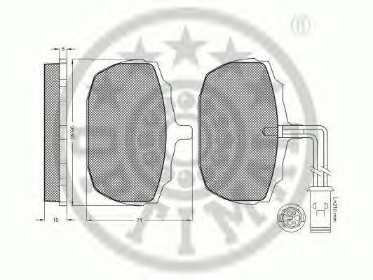 Комплект тормозных колодок, дисковый тормоз PAGID T0058