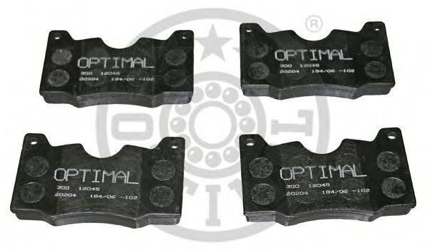 Комплект тормозных колодок, дисковый тормоз OPTIMAL 12045