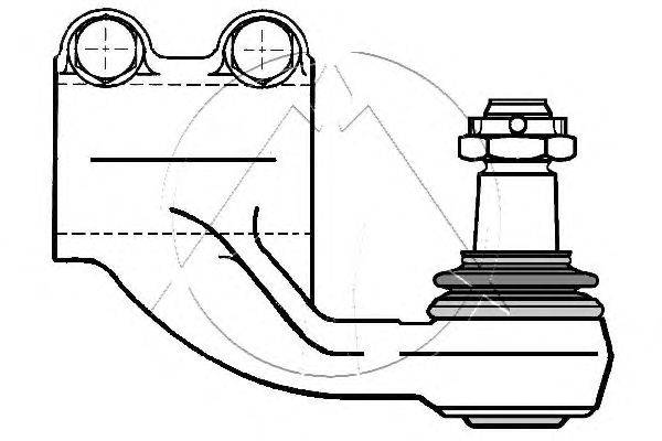Наконечник поперечной рулевой тяги SIDEM 14831