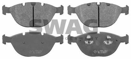 Комплект тормозных колодок, дисковый тормоз SWAG 20916501