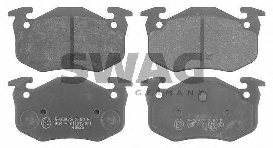 Комплект тормозных колодок, дисковый тормоз SWAG 20315
