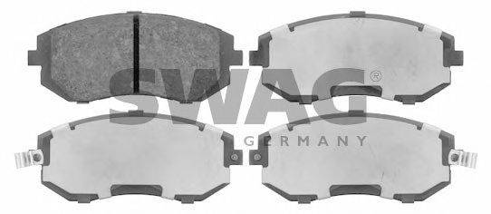 Комплект тормозных колодок, дисковый тормоз SWAG 23866