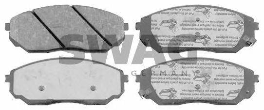 Комплект тормозных колодок, дисковый тормоз SWAG 0252409217W