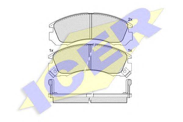Комплект тормозных колодок, дисковый тормоз DOYEN GDB1126