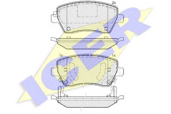 Комплект тормозных колодок, дисковый тормоз REMSA 298702