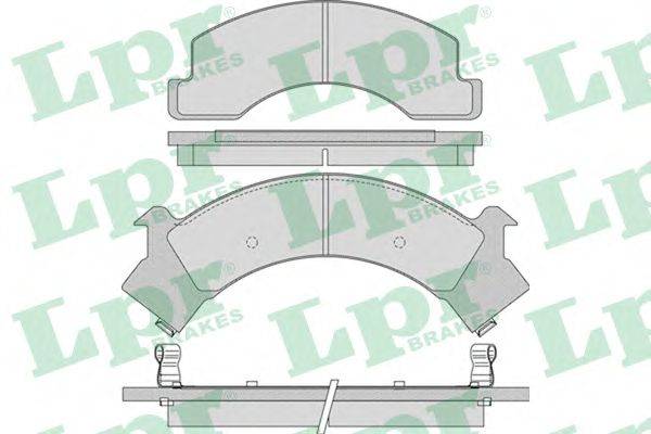 Комплект тормозных колодок, дисковый тормоз LPR 05P1040