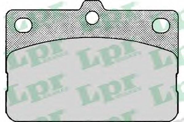 Комплект тормозных колодок, дисковый тормоз LPR 05P136